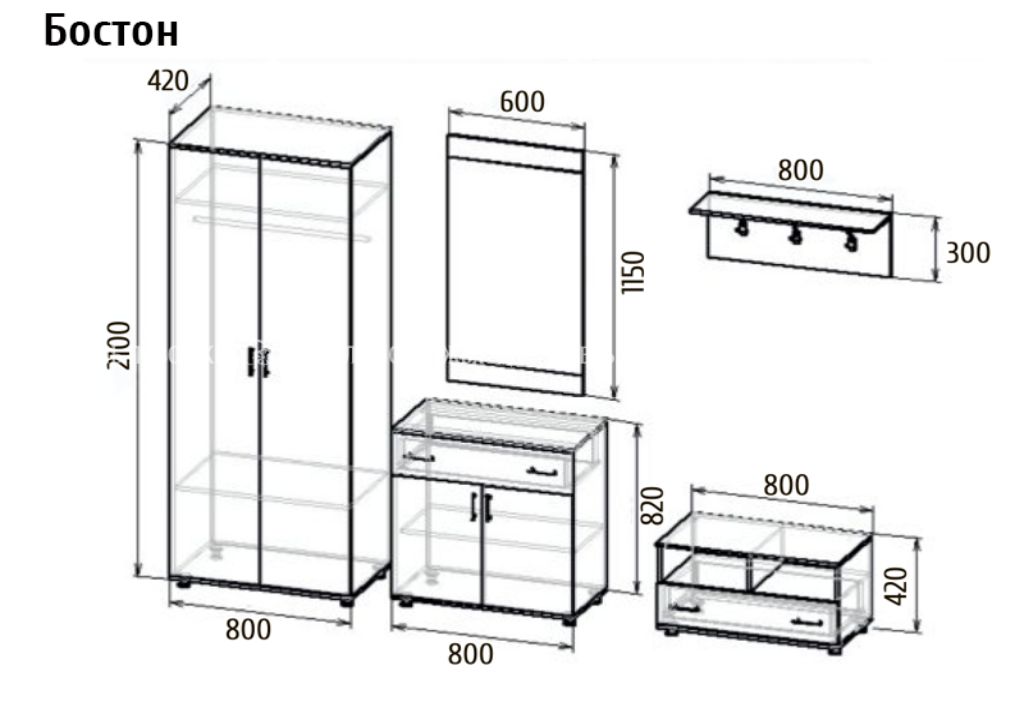 прихожая Бостон