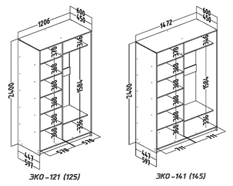 Шкафы купе в Зеленограде недорого