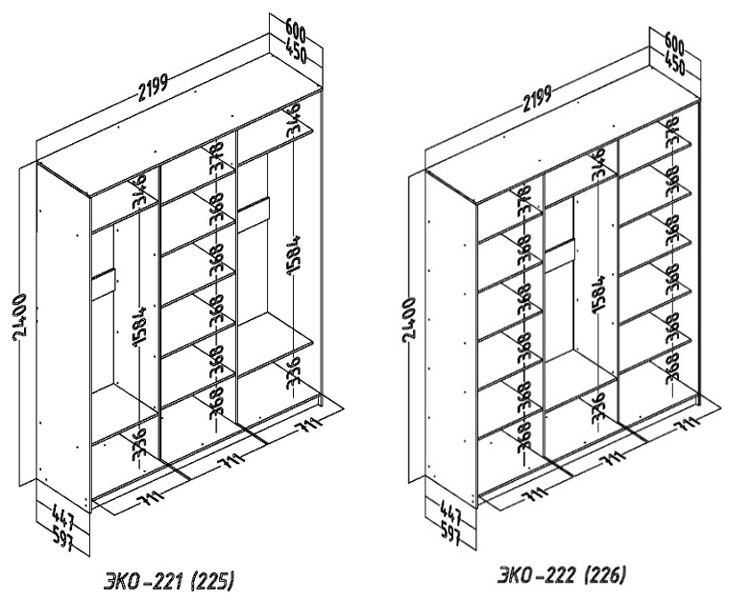 Шкафы купе в Зеленограде недорого